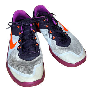 Nike Womens Size 8 Metcon 2 821913-002 White Pink Maroon Running Shoes Sneakers